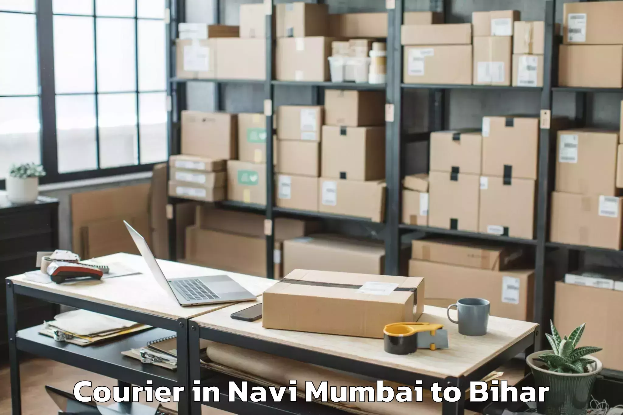 Reliable Navi Mumbai to Bharwara Courier